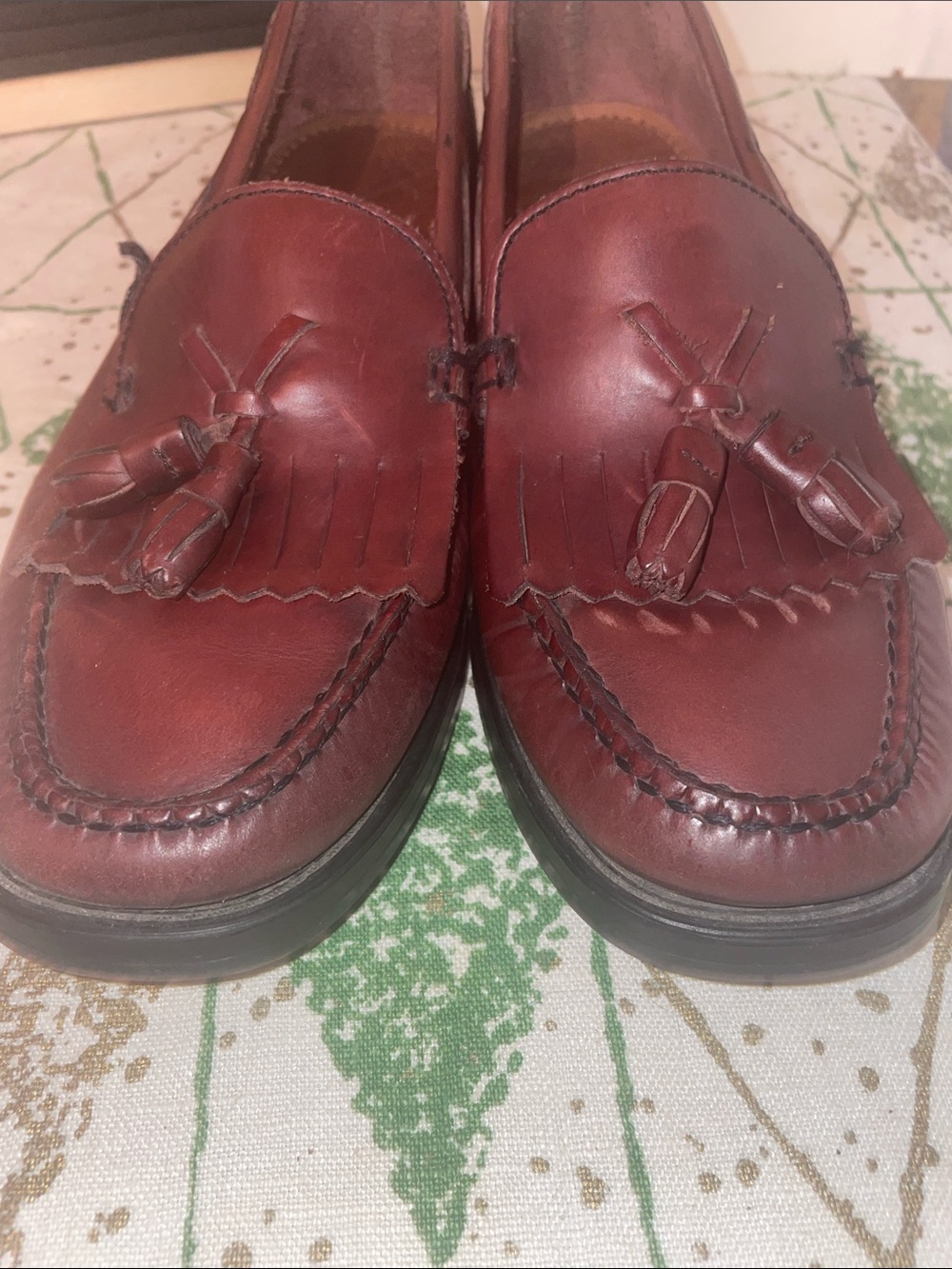 BASS WEGUNS BROWN LOAFERS SLIP ONS SHOES SZ 6 Marietta - Picture 8 of 9